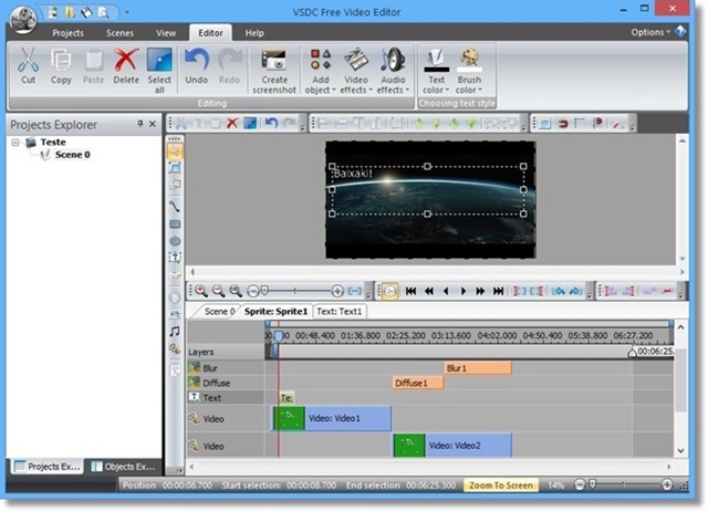 VSDC Free Video Editor screenshot 2