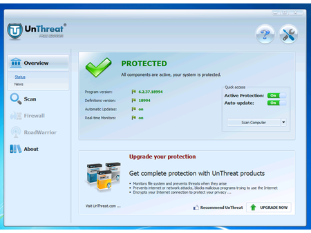 UnThreat Free AntiVirus 2014 screenshot 3