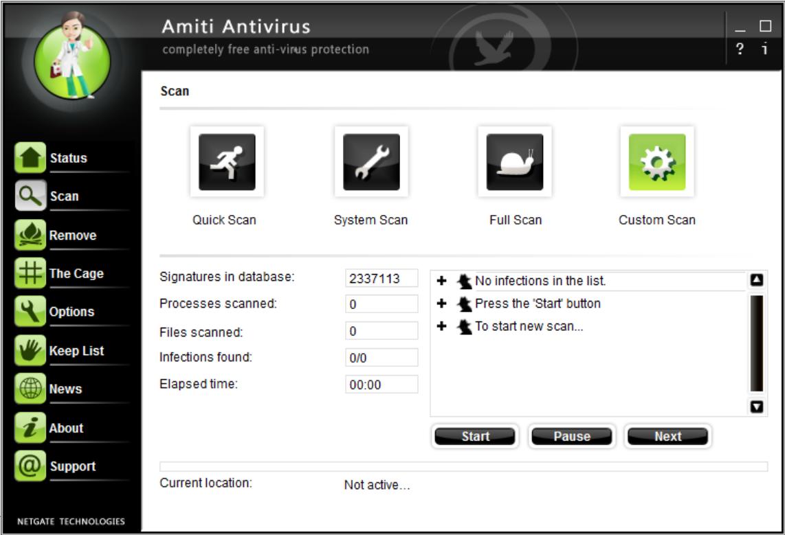 Amiti Free Antivirus screenshot 2