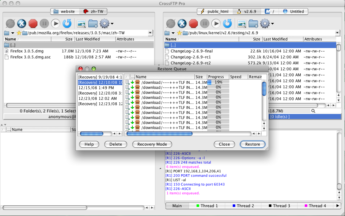 CrossFTP screenshot 3