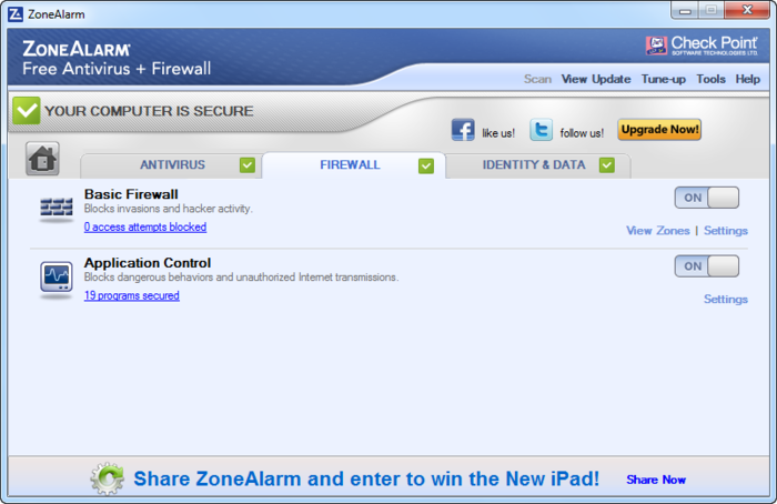 ZoneAlarm Free Antivirus   Firewall 2015 screenshot 2