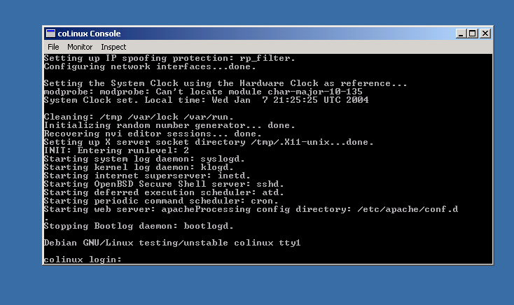 Cooperative Linux screenshot 2