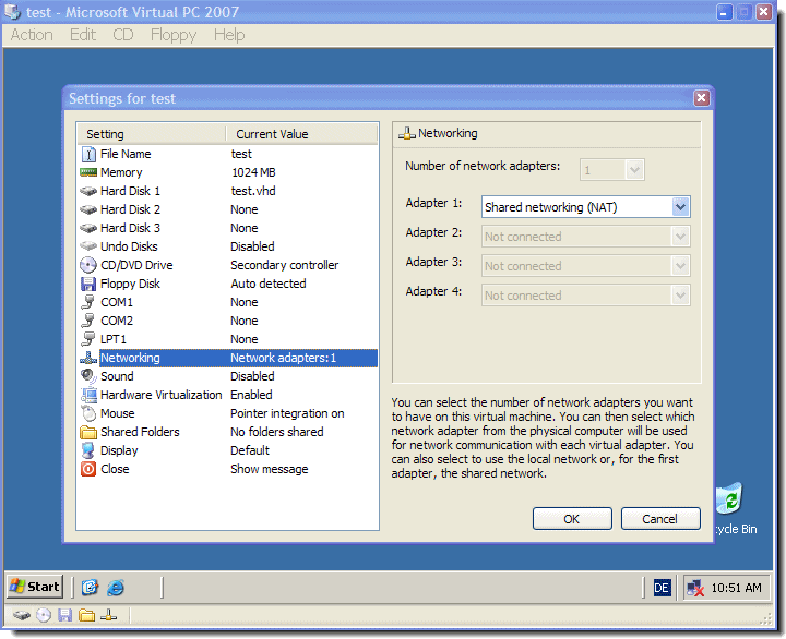 Windows XP Mode screenshot 3