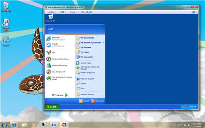 Windows XP Mode screenshot 4