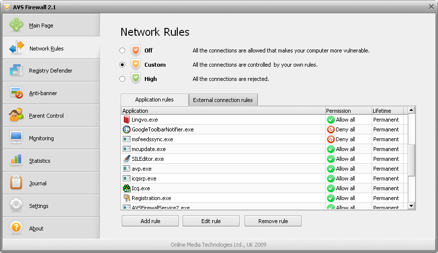 AVS Firewall Free screenshot 3