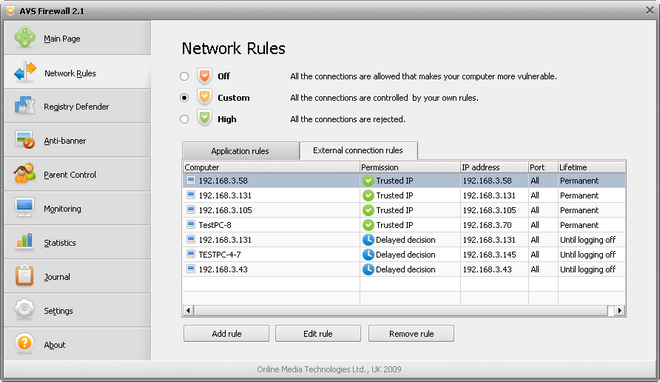 AVS Firewall Free screenshot 6