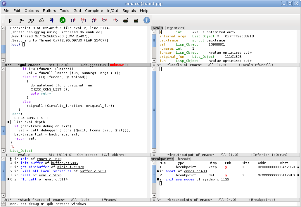 GNUEmacs screenshot 2