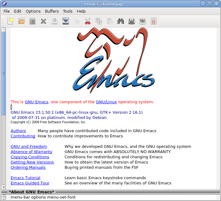 GNUEmacs screenshot 3