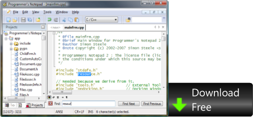 Programmer's Nodepad screenshot 2