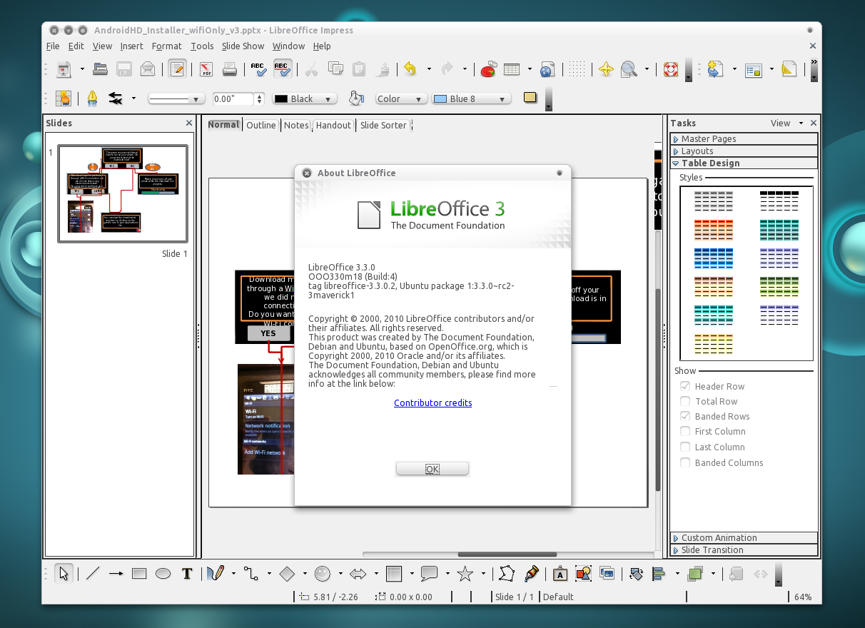 LibreOffice screenshot 2
