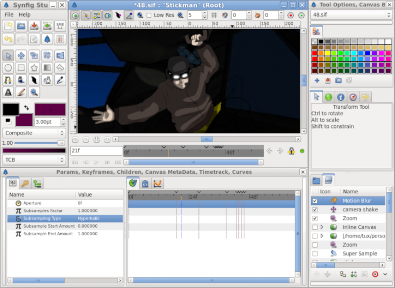 Synfig Studio screenshot 2