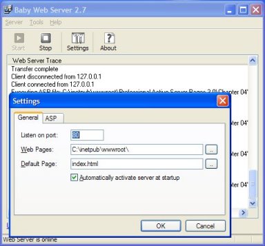 Baby Web Server screenshot 2