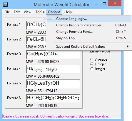 Molecular Weight Calculator screenshot 4