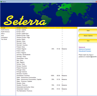 Seterra screenshot 2