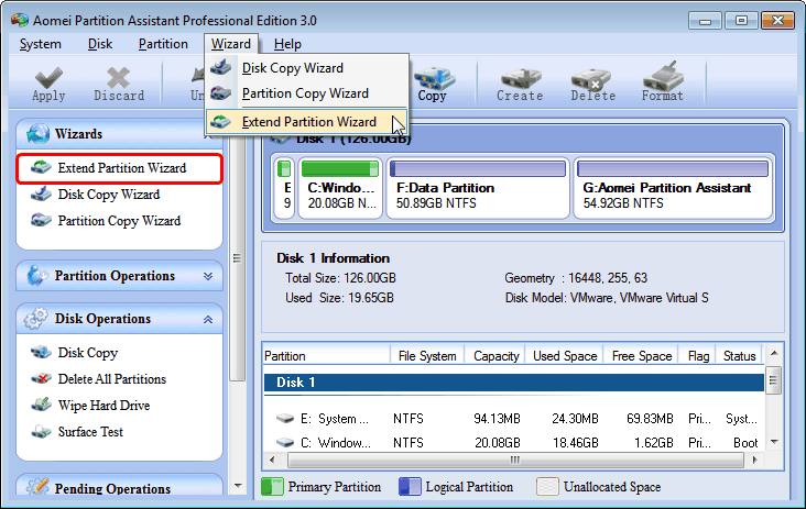 Minitool Partition Wizard Home Edition screenshot 2
