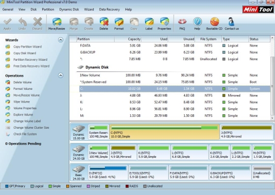 Minitool Partition Wizard Home Edition screenshot 3