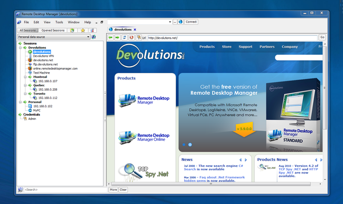 Remote Desktop Manager screenshot 2