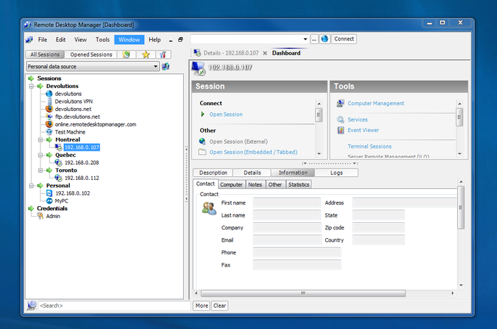 Remote Desktop Manager screenshot 3
