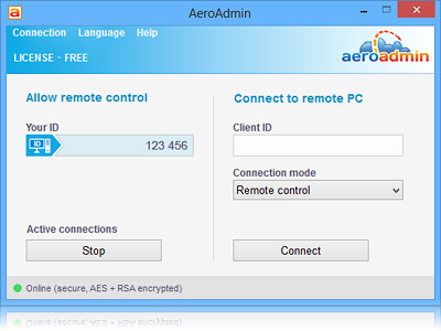 Aeroadmin screenshot 2