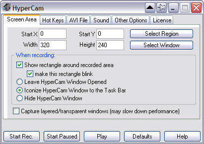 HyperCam screenshot 2