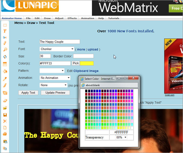 Lunapic screenshot 2