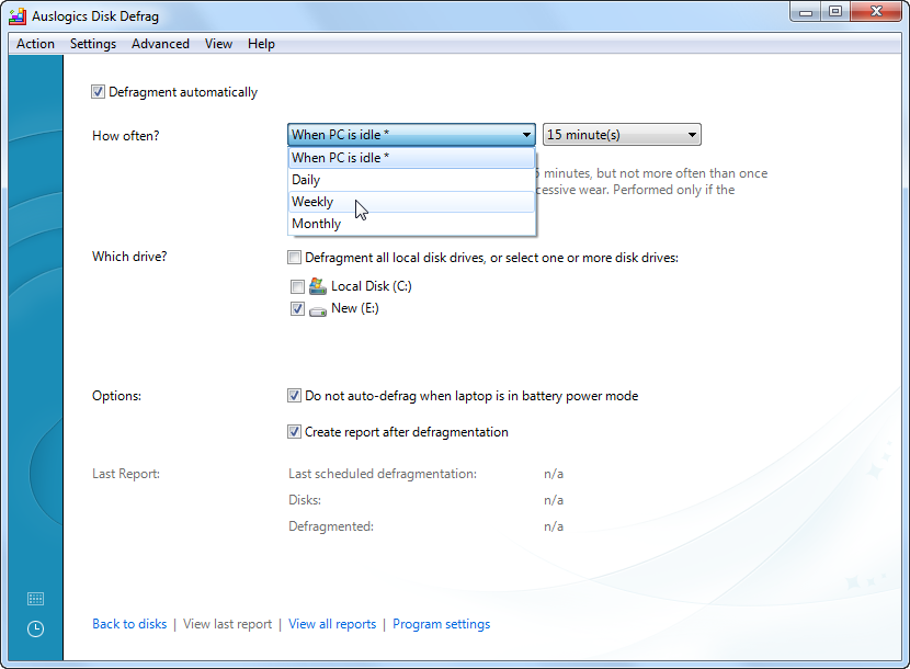 Disk Defrag Free screenshot 4