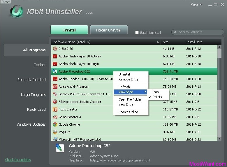 IObit Uninstaller screenshot 3