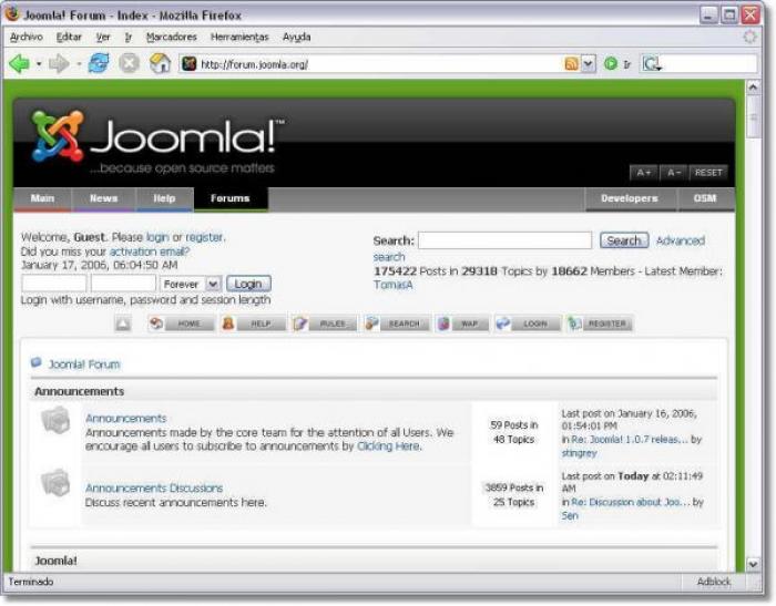 Joomla screenshot 3