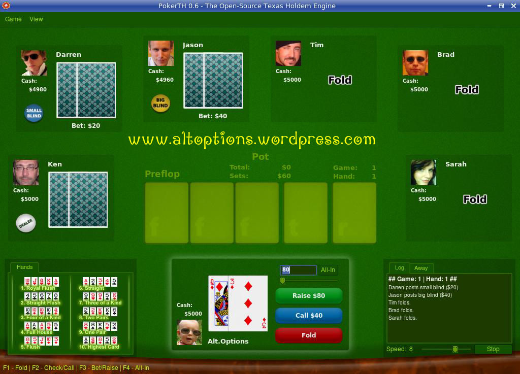 PokerTH screenshot 2