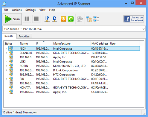Advanced IP Scanner screenshot 2