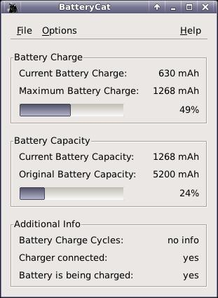 BatteryCat screenshot 2