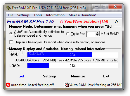 FreeRAM XP Pro screenshot 2
