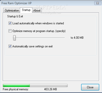 Free Ram Optimizer XP screenshot 3
