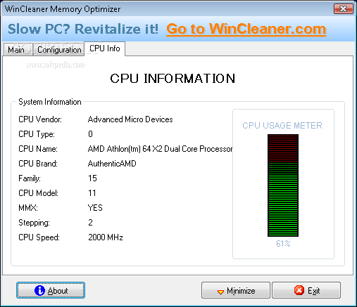 WinCleaner Memory Optimizer screenshot 4