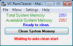 VC RamCleaner screenshot 2