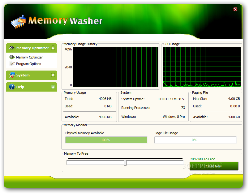 Memory Washer screenshot 2