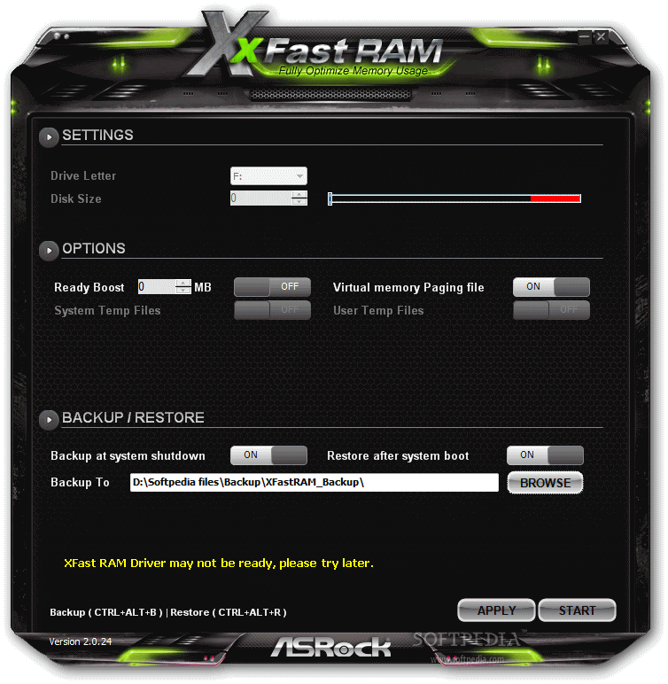 XFast RAM screenshot 2