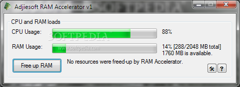 Adjiesoft RAM Accelerator screenshot 2