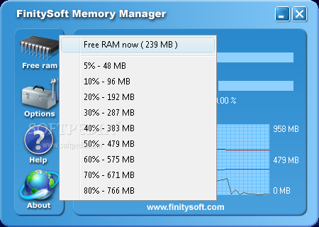 FinitySoft Memory Manager screenshot 3