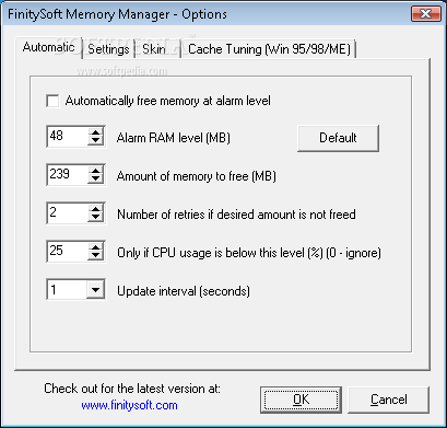 FinitySoft Memory Manager screenshot 4