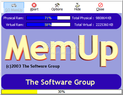 MemUP screenshot 2