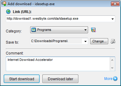 Internet Download Accelerator screenshot 3